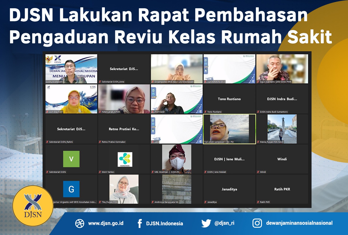 DJSN Lakukan Rapat Pembahasan Pengaduan Reviu Kelas Rumah Sakit